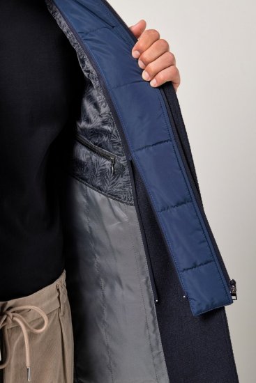 JP1880 Coat Flexnamic With Removable Insert Navy - Kurtki Męskie Duże Rozmiary - Kurtki Duże rozmiary 2XL-8XL