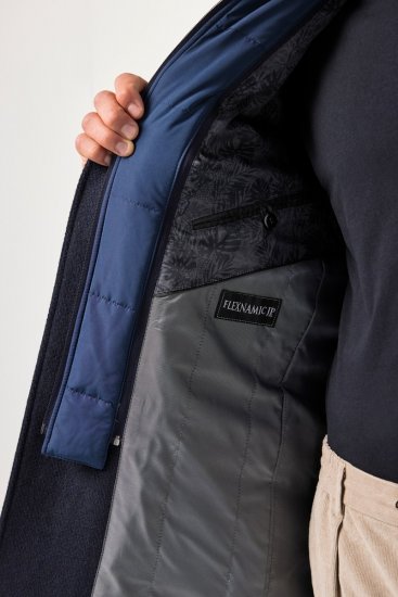 JP1880 Coat Flexnamic With Removable Insert Navy - Kurtki Męskie Duże Rozmiary - Kurtki Duże rozmiary 2XL-8XL