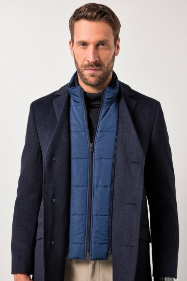 JP1880 Coat Flexnamic With Removable Insert Navy - Kurtki Męskie Duże Rozmiary - Kurtki Duże rozmiary 2XL-8XL