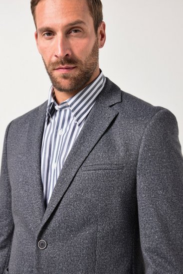 JP1880 Jacket Business Donegal Graphite Grey - Kurtki Męskie Duże Rozmiary - Kurtki Duże rozmiary 2XL-8XL