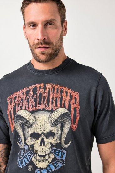 JP1880 T-Shirt Driven By The Devil Black - Koszulki - T-shirty meskie Duże Rozmiary - 2XL-14XL