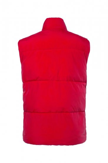 STHUGE 842684 Pikowana kamizelka Czerwona - Kurtki Męskie Duże Rozmiary - Kurtki Duże rozmiary 2XL-8XL