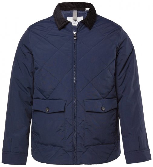 JP1880 842790 Pikowana kurtka bomber z materiału z recyklingu Granatowa - Kurtki Męskie Duże Rozmiary - Kurtki Duże rozmiary 2XL-8XL