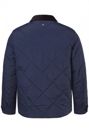 JP1880 842790 Pikowana kurtka bomber z materiału z recyklingu Granatowa - Kurtki Męskie Duże Rozmiary - Kurtki Duże rozmiary 2XL-8XL