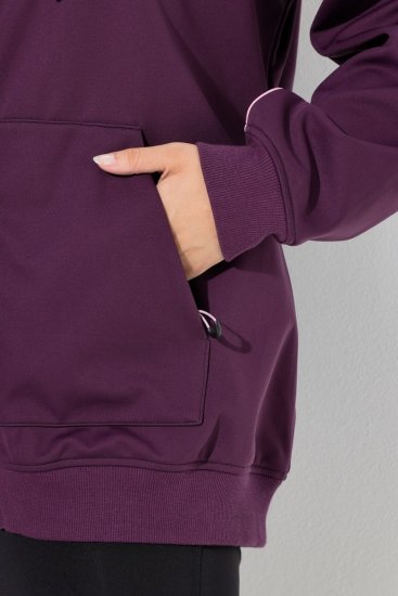 Ulla Popken 843186 Wodoodpychająca kurtka softshell z odblaskami Bordowa - Kurtki - Kurtki dla kobiet w dużych rozmiarach