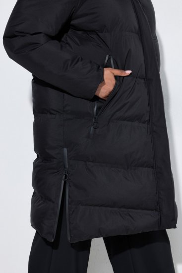 Ulla Popken SYMPATEX Triple Function Coat Black - Płaszcze - Płaszcze damskie w dużych rozmiarach