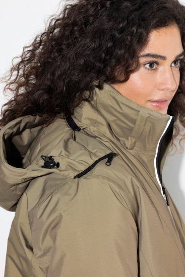 Ulla Popken 844034 Kurtka funkcyjna Khaki - Kurtki - Kurtki dla kobiet w dużych rozmiarach