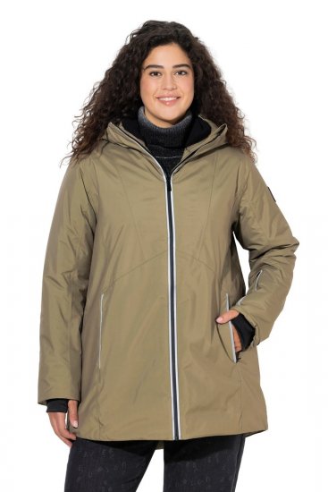 Ulla Popken 844034 Kurtka funkcyjna Khaki - Kurtki - Kurtki dla kobiet w dużych rozmiarach