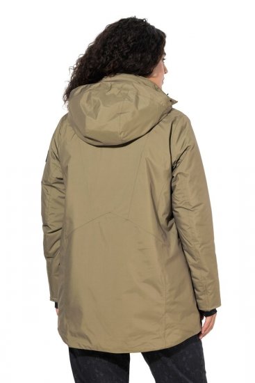 Ulla Popken 844034 Kurtka funkcyjna Khaki - Kurtki - Kurtki dla kobiet w dużych rozmiarach