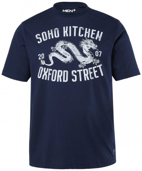 Men+ 298 Koszulka Soho Kitchen Granatowa - Koszulki - T-shirty meskie Duże Rozmiary - 2XL-14XL