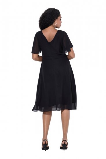 Ulla Popken 844356 Suknia wieczorowa Czarna - Sukienki wieczorowe - Wieczorowe sukienki plus size