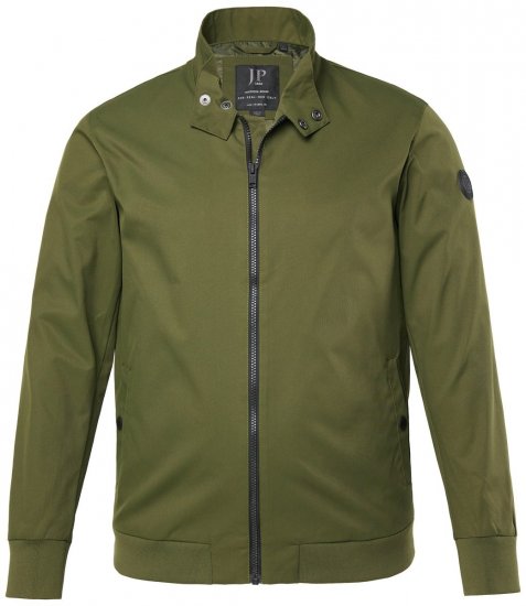 JP1880 844652 Kurtka bomber z zatrzaskami Khaki - Kurtki Męskie Duże Rozmiary - Kurtki Duże rozmiary 2XL-8XL