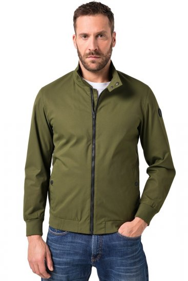 JP1880 844652 Kurtka bomber z zatrzaskami Khaki - Kurtki Męskie Duże Rozmiary - Kurtki Duże rozmiary 2XL-8XL
