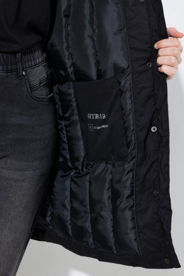 Ulla Popken 845111 Parka Czarna - Płaszcze - Płaszcze damskie w dużych rozmiarach