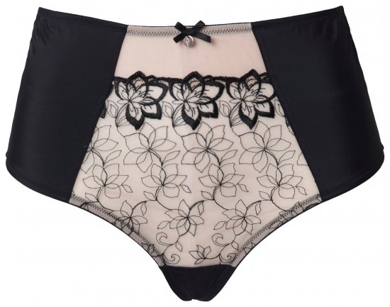 Ulla Popken 845347 Stringi w kwiaty Brudny róż - Majtki - 