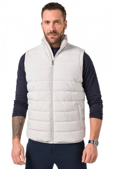 JP1880 846034 Outdoorowa kamizelka Szarobeżowy - Kurtki Męskie Duże Rozmiary - Kurtki Duże rozmiary 2XL-8XL