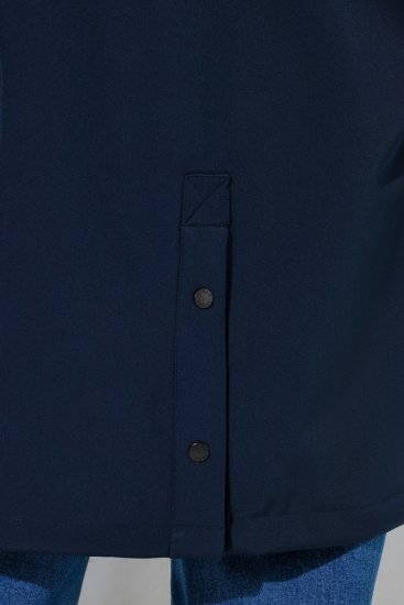 Ulla Popken 846278 Płaszcz softshell Granatowa - Płaszcze - Płaszcze damskie w dużych rozmiarach