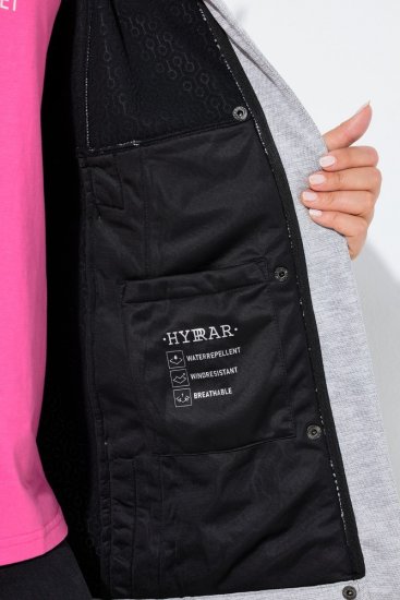 Ulla Popken 846744 Kurtka softshell Szara melanż - Kurtki - Kurtki dla kobiet w dużych rozmiarach