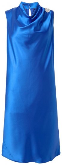 Ulla Popken 847862 Satynowa sukienka Królewski błękit - Sukienki letnie - Letnie sukienki plus size