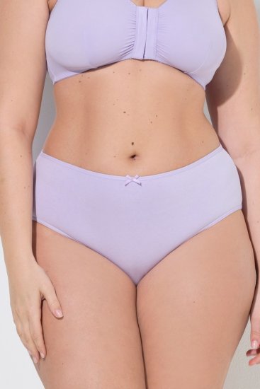 Ulla Popken 849202 Wzorzyste majtki 6 szt. Szara - Majtki - 