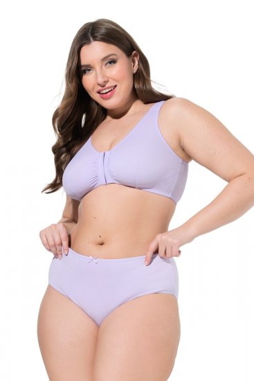 Ulla Popken 849202 Wzorzyste majtki 6 szt. Szara - Majtki - 