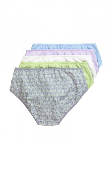 Ulla Popken 849202 Wzorzyste majtki 6 szt. Szara - Majtki - 