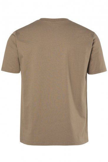 Men+ 448 Koszulka Endless Coast Szarobrązowa - Koszulki - T-shirty meskie Duże Rozmiary - 2XL-14XL