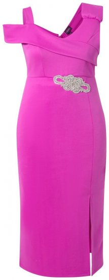 Ulla Popken 849508 Suknia wieczorowa Liliowa - Sukienki wieczorowe - Wieczorowe sukienki plus size