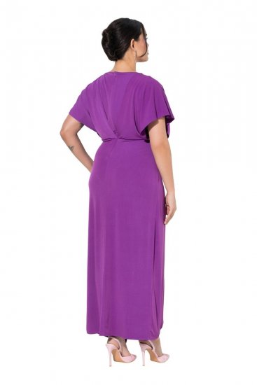 Ulla Popken 849533 Suknia wieczorowa Jagodowa - Sukienki wieczorowe - Wieczorowe sukienki plus size