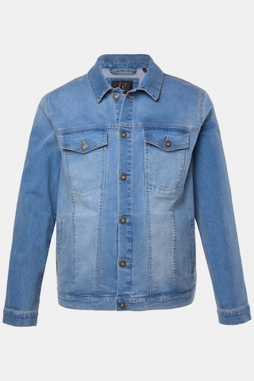 JP1880 849703 Kurtka jeansowa z wieloma kieszeniami Indygo - Kurtki Męskie Duże Rozmiary - Kurtki Duże rozmiary 2XL-8XL