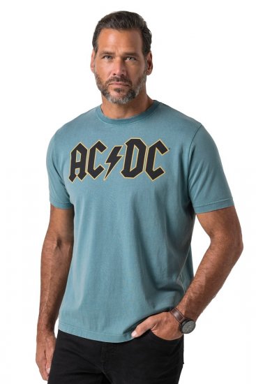 JP1880 849790 AC/DC Classic Logo Koszulka Turkusowa - Koszulki zespołów - Koszulki muzyczne band t-shirts