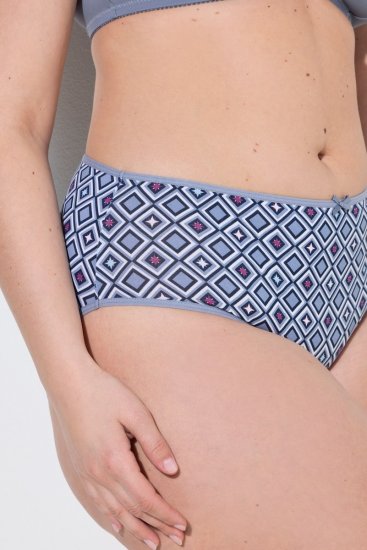 Ulla Popken 850077 Wzorzyste majtki 5 szt. Jasnoniebieska - Majtki - 