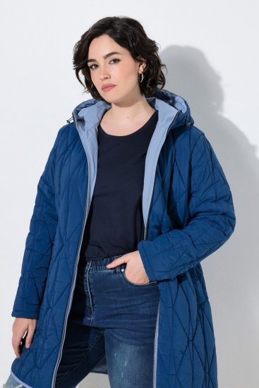 Ulla Popken 850361 Kurtka funkcyjna Denimowy niebieski - Kurtki - Kurtki dla kobiet w dużych rozmiarach