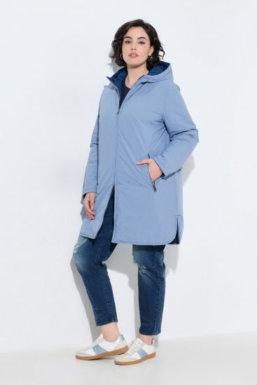 Ulla Popken 850361 Kurtka funkcyjna Denimowy niebieski - Kurtki - Kurtki dla kobiet w dużych rozmiarach