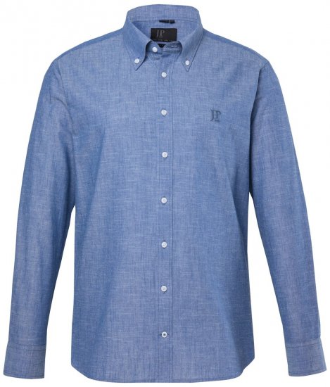 JP1880 850931 Koszula z chambray z długim rękawem Denimowy niebieski TALL - TALL koszule - Koszule TALL dla wysokich