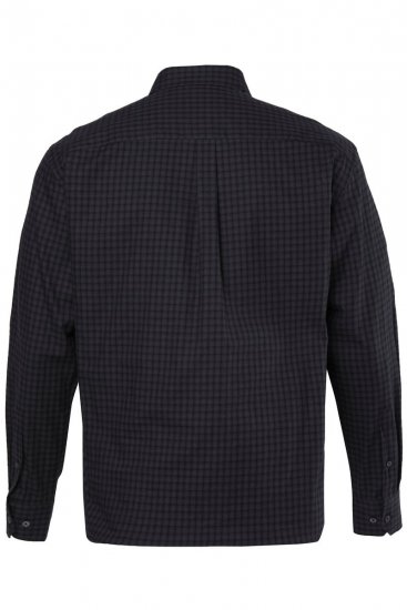JP1880 850950 Flanelowa koszula w kratę z długim rękawem Czarna TALL - TALL koszule - Koszule TALL dla wysokich