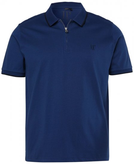 JP1880 851048 Koszulka polo z zamkiem Nocna niebieska TALL - TALL koszulki polo - Koszulki polo TALL dla wysokich