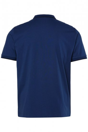 JP1880 851048 Koszulka polo z zamkiem Nocna niebieska TALL - TALL koszulki polo - Koszulki polo TALL dla wysokich