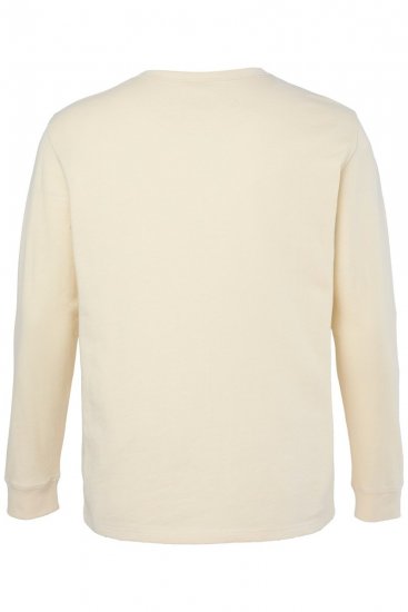 JP1880 851075 Koszulka henley z długim rękawem Piaskowoszara TALL - TALL koszulki - Koszulki dla wysokich mężczyzn