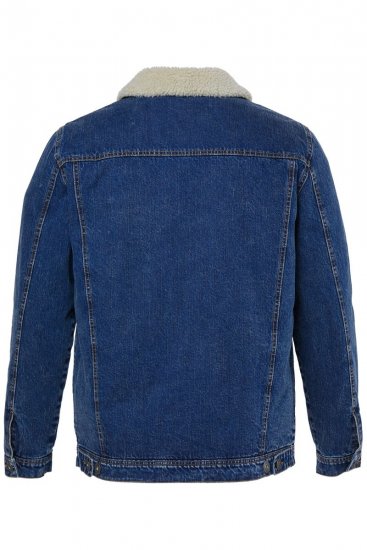 JP1880 851363 Kurtka jeansowa z podszewką teddy Denimowy niebieski TALL - TALL kurtki - Kurtki TALL dla wysokich mężczyzn