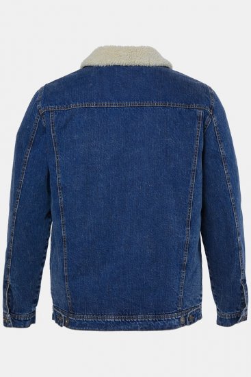 JP1880 851363 Kurtka jeansowa z podszewką teddy Denimowy niebieski - Kurtki Męskie Duże Rozmiary - Kurtki Duże rozmiary 2XL-8XL