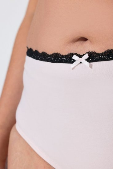 Ulla Popken 851711 Majtki w kwiaty 5 szt. Brązowa - Majtki - 