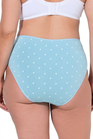 Ulla Popken 851714 Wzorzyste majtki 5 szt. Czarna - Majtki - 