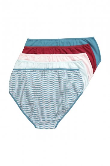 Ulla Popken 851725 Wzorzyste majtki 5 szt. Liliowa - Majtki - 