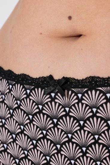 Ulla Popken 851730 Wzorzyste majtki 5 szt. Beżowa - Majtki - 