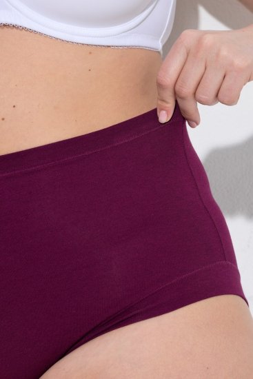 Ulla Popken 851736 Majtki z wysokim stanem 3 szt. Czarna - Majtki - 