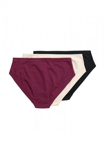 Ulla Popken 851739 Majtki 3 szt. Czarna - Majtki - 
