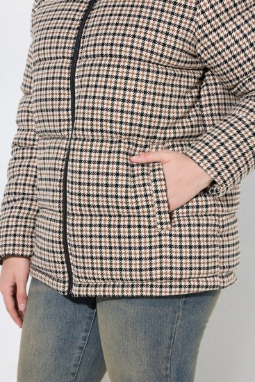 Ulla Popken 851822 Płaszcz pikowany Złamana biel - Płaszcze - Płaszcze damskie w dużych rozmiarach