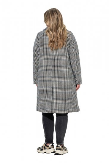 Ulla Popken 851826 Płaszcz wełniany Złamana biel - Płaszcze - Płaszcze damskie w dużych rozmiarach