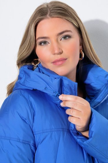 Ulla Popken 851832 Kurtka pikowana Petrolowa - Kurtki - Kurtki dla kobiet w dużych rozmiarach